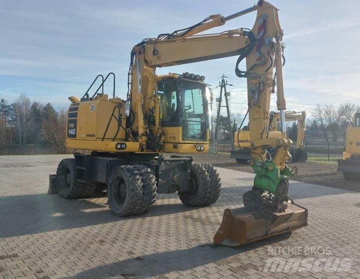Komatsu PW 148-10 Gumikerekes kotrók