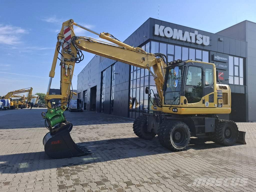 Komatsu PW 148-10 Gumikerekes kotrók