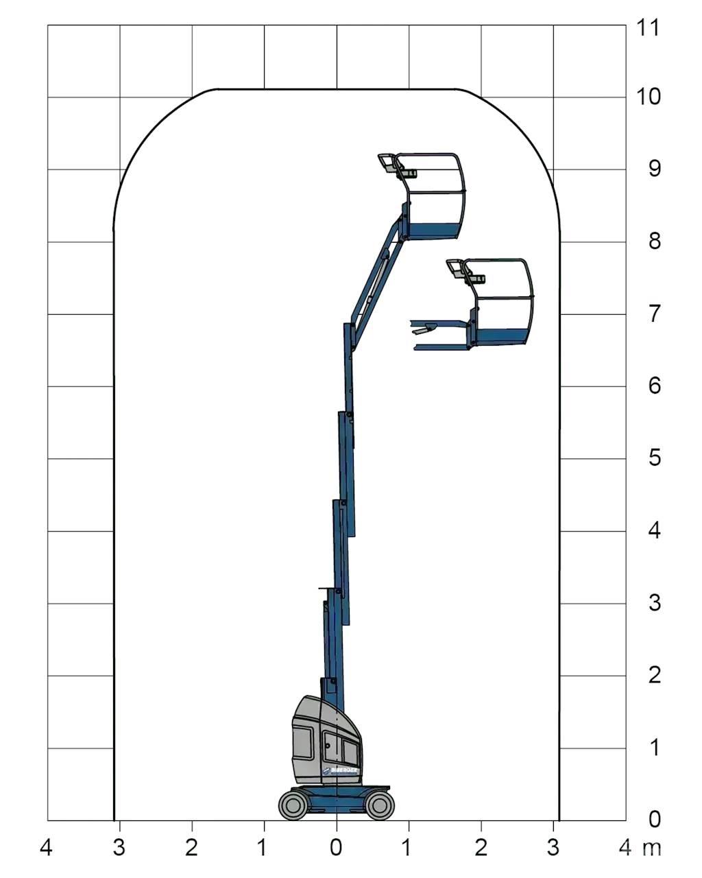 JLG Toucan 10E-L Karos emelők