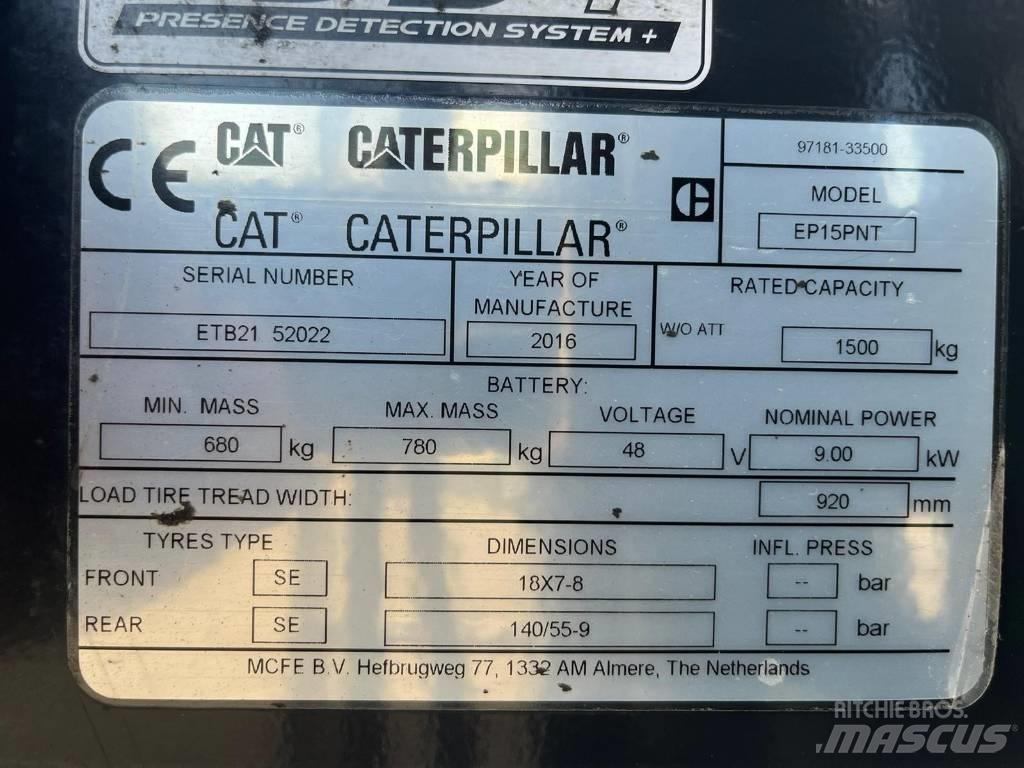 CAT EP15NT Elektromos targoncák