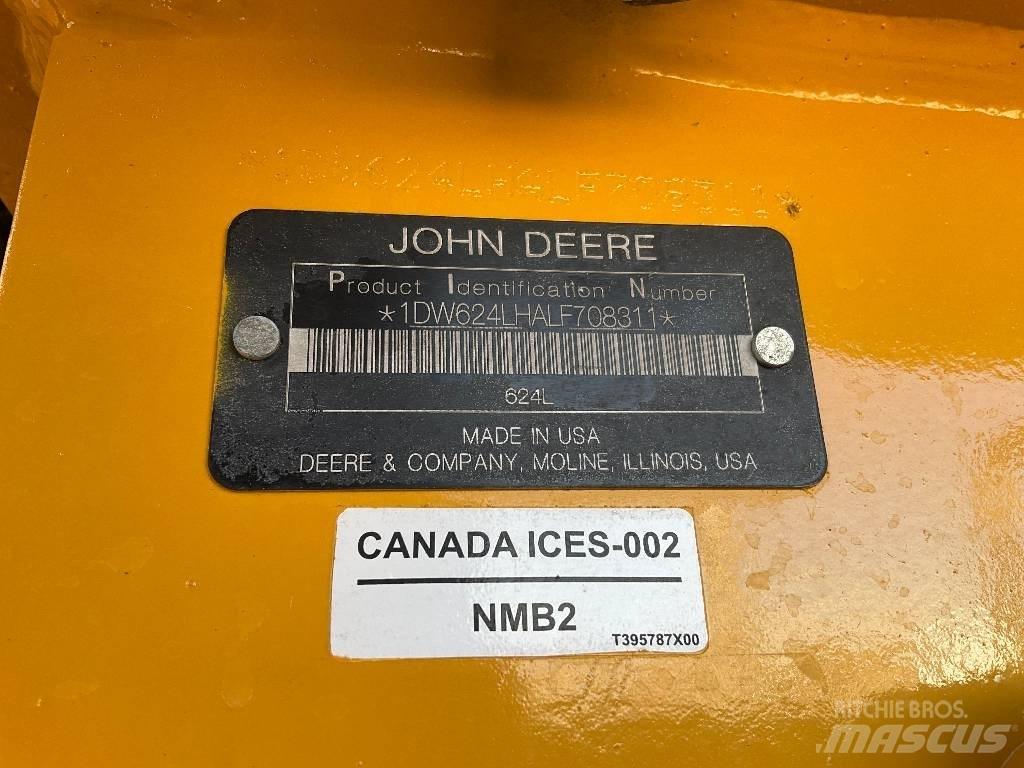 John Deere 624L Gumikerekes homlokrakodók