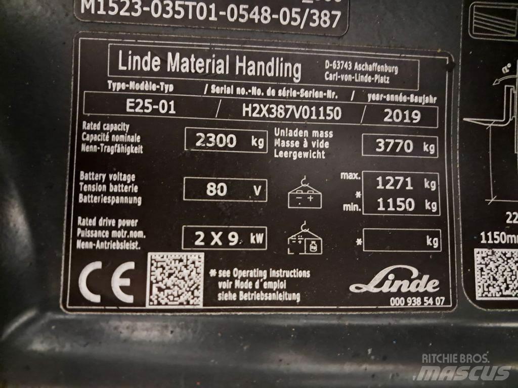 Linde E25-01 Elektromos targoncák
