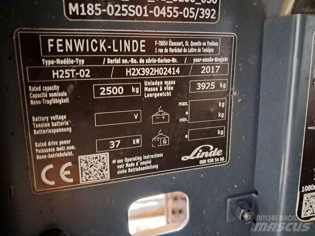 Linde H25T-02 Gázüzemű targoncák