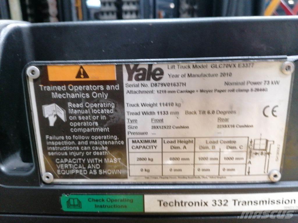 Yale VX70 Gázüzemű targoncák