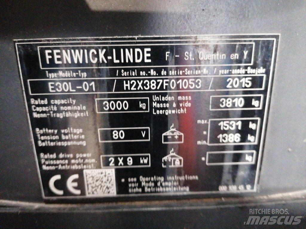 Linde E30L-01 Elektromos targoncák