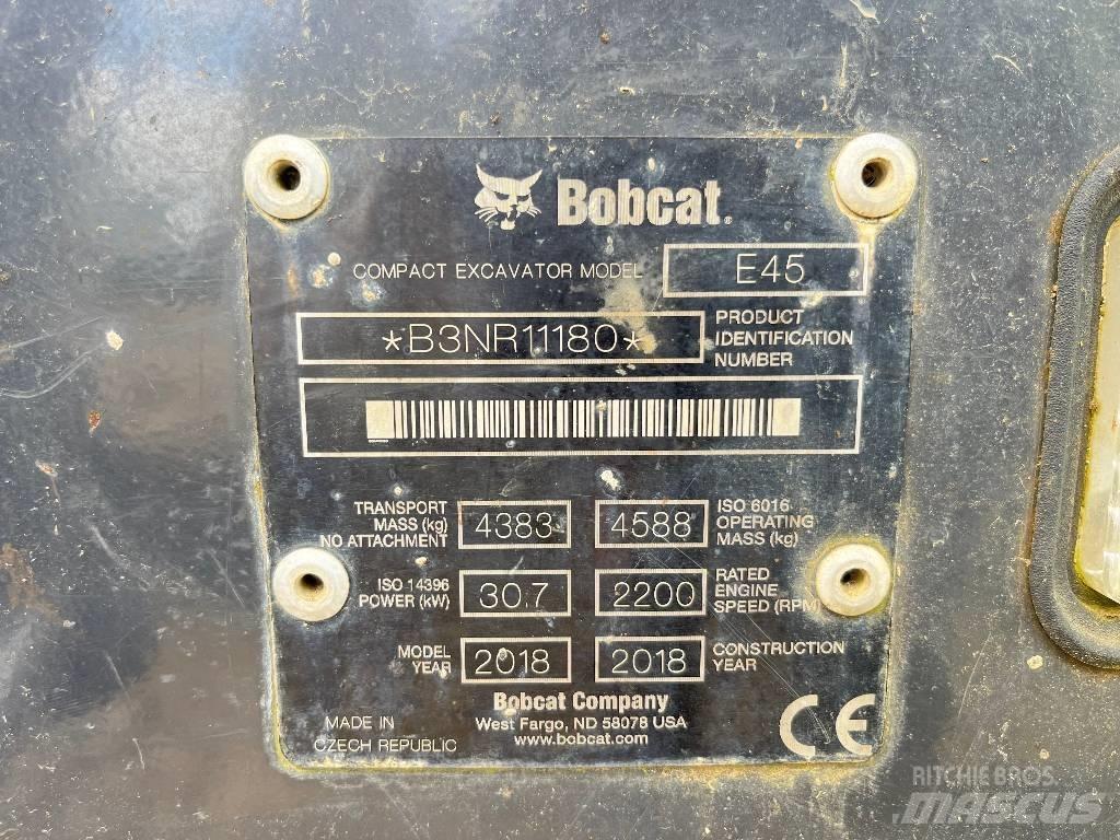 Bobcat E 45 Mini kotrók < 7t