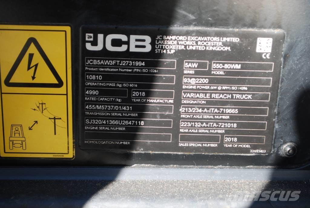 JCB 550-80 Teleszkópos rakodók