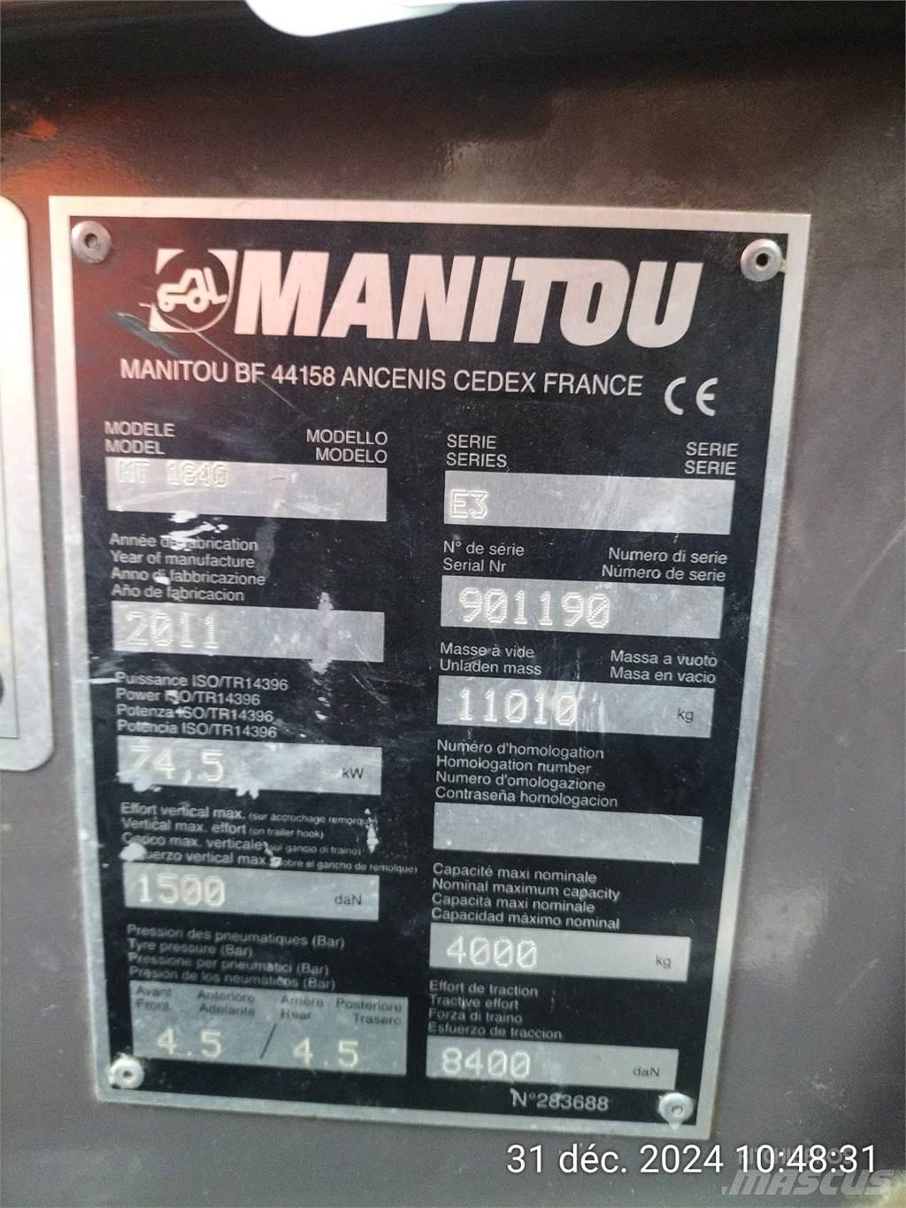 Manitou 1840MT Teleszkópos rakodók