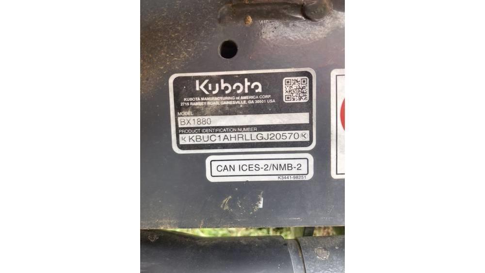 Kubota BX 1880 Traktorok