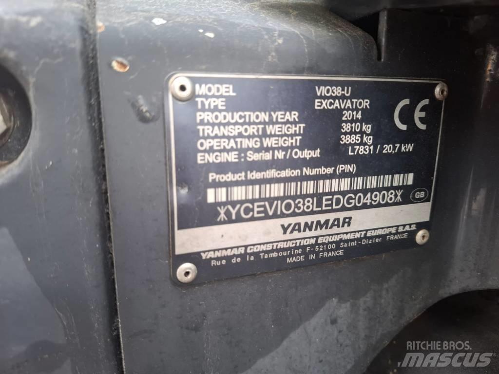Yanmar Vio 38-U Mini kotrók < 7t