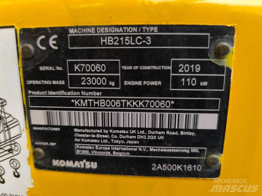 Komatsu HB 215 LC-3 Lánctalpas kotrók