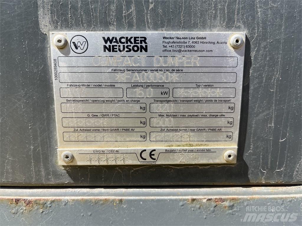 Wacker Neuson DT 15 Mezei dömperek