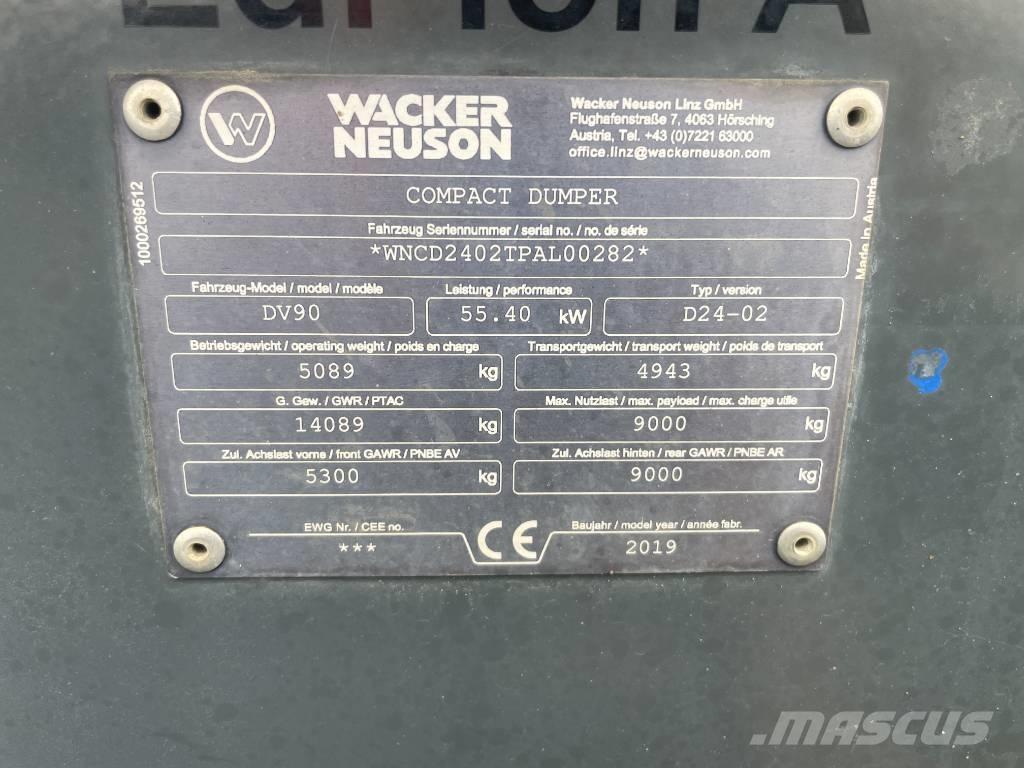 Wacker Neuson DV 90 Mezei dömperek