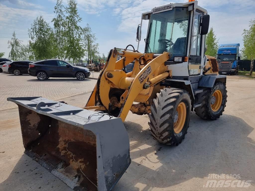 Liebherr L 508 Gumikerekes homlokrakodók
