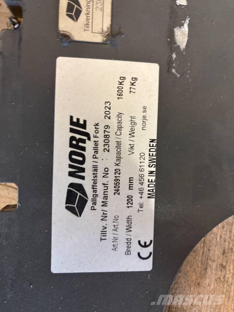 Norje Pallgafflar Kompakt traktor adapterek