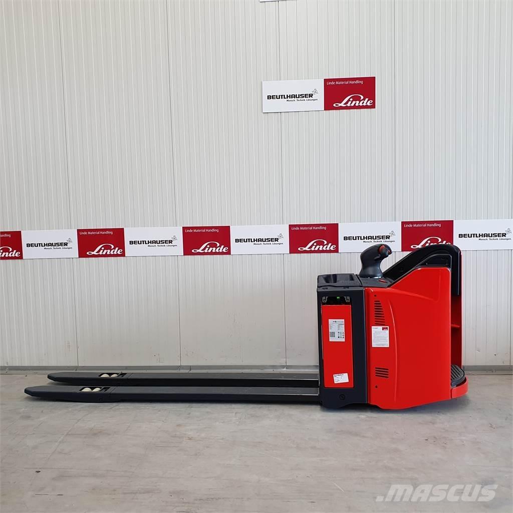 Linde T20SP lang Gyalogkíséretű targonca