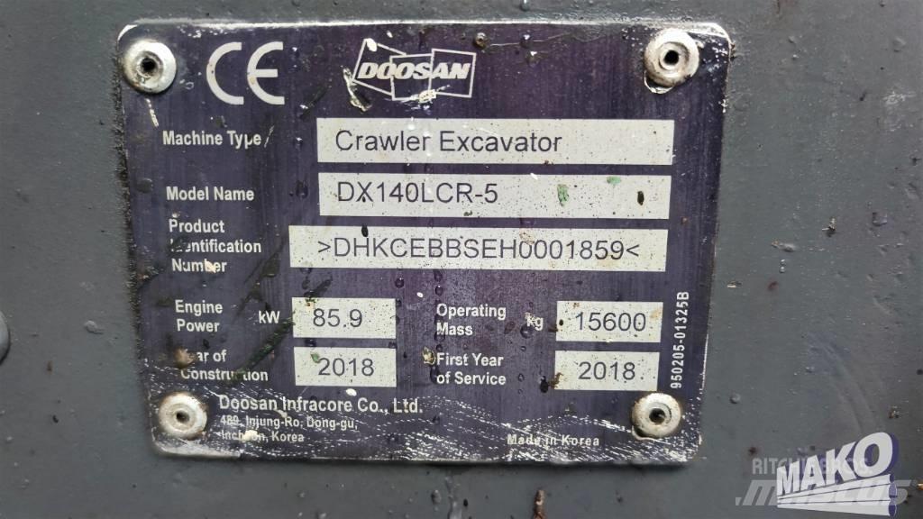 Doosan DX 140 LCR Lánctalpas kotrók