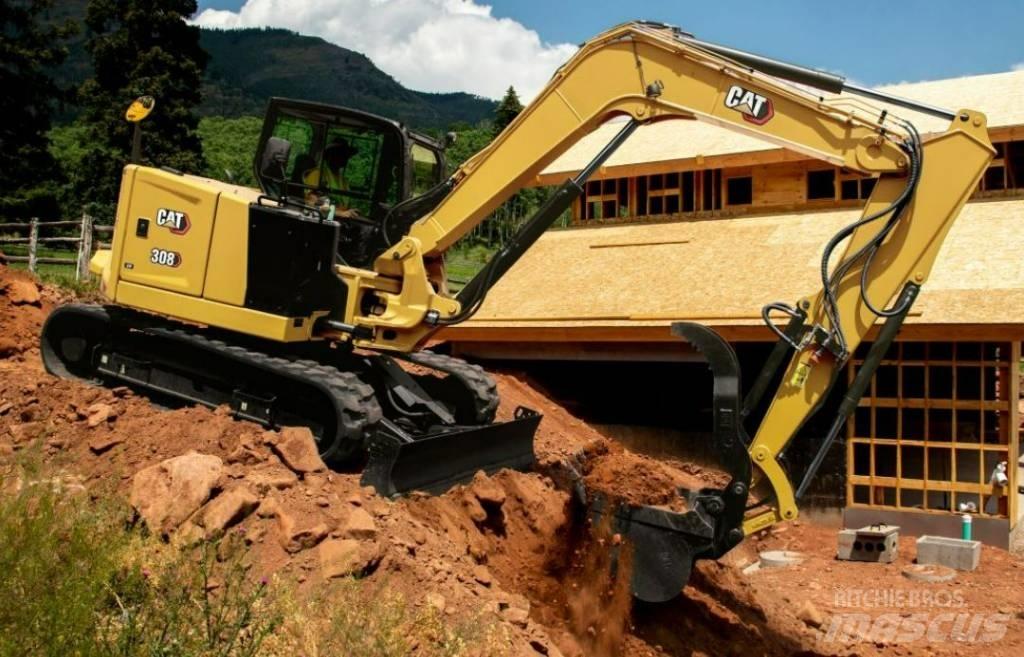 CAT 308 E CR UTHYRES Közepes (midi) kotrók 7 t - 12 t
