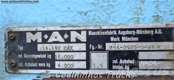MAN 16.192 HAK Platós / Ponyvás teherautók