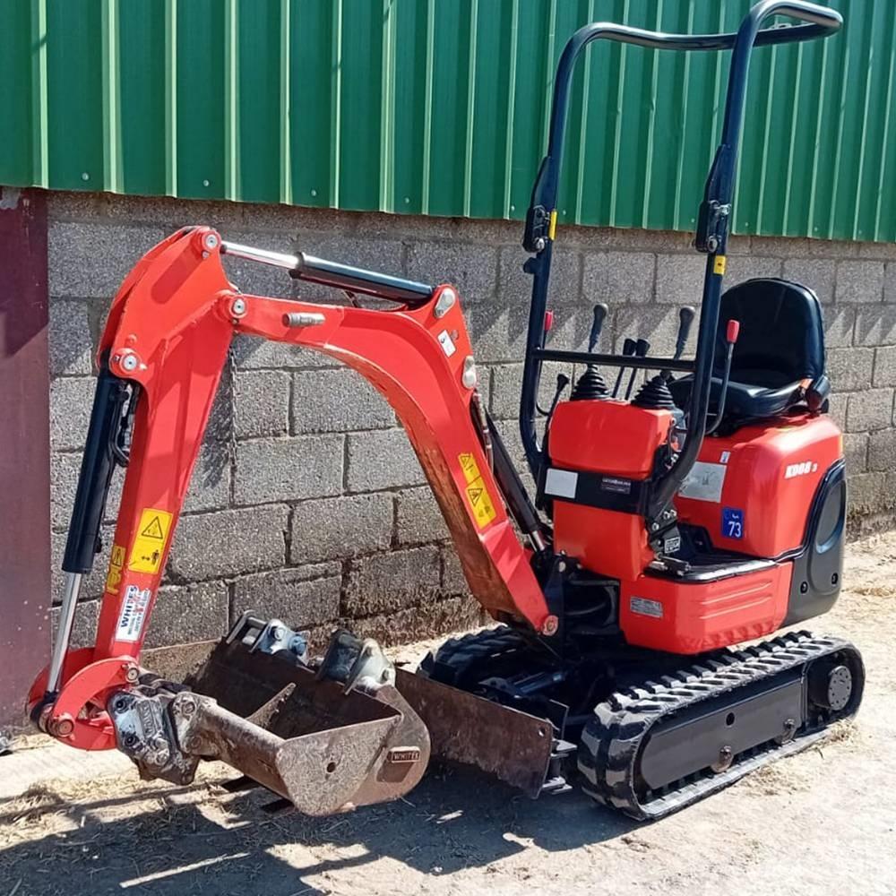 Kubota K 008-3 Mini kotrók < 7t