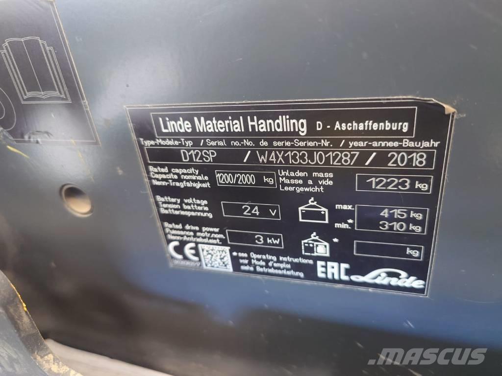 Linde D 12 Li-ION Elektromos gyalogkíséretű targoncák