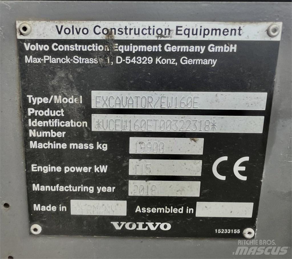 Volvo EW 160 E Gumikerekes kotrók