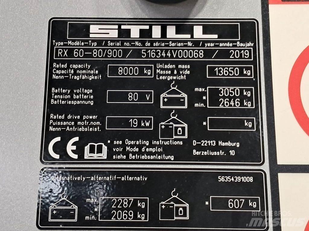 Still RX60-80/900 Elektromos targoncák