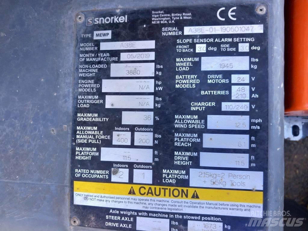 Snorkel A 38 E Karos emelők