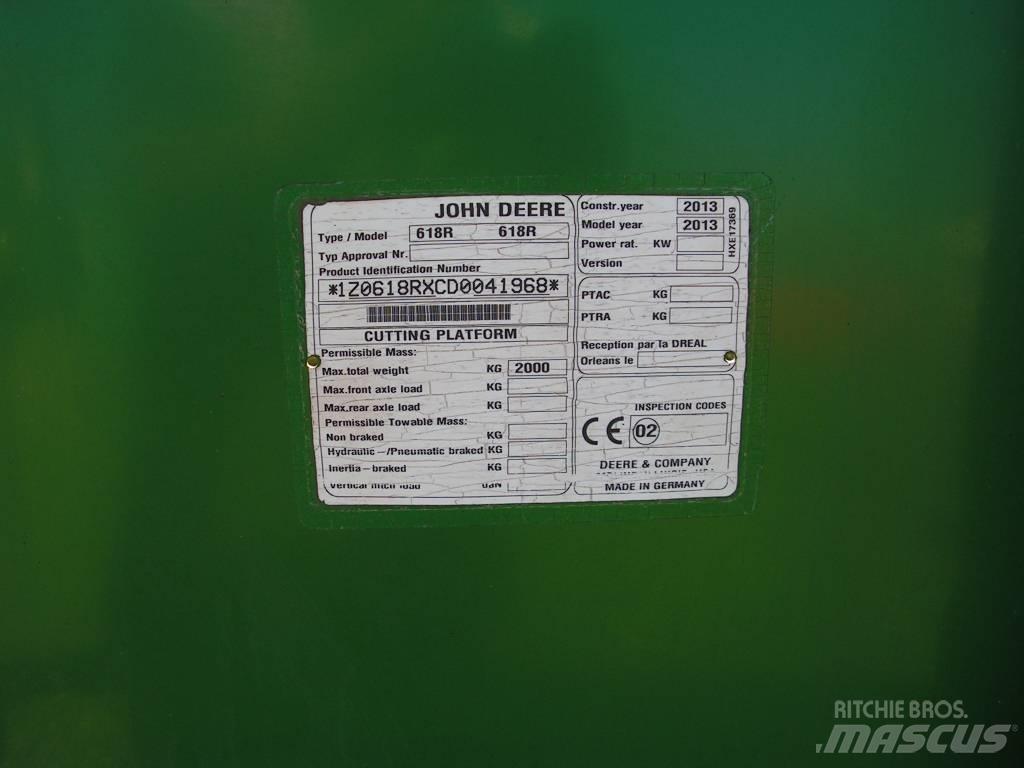 John Deere 618 R Kombájn adapterek