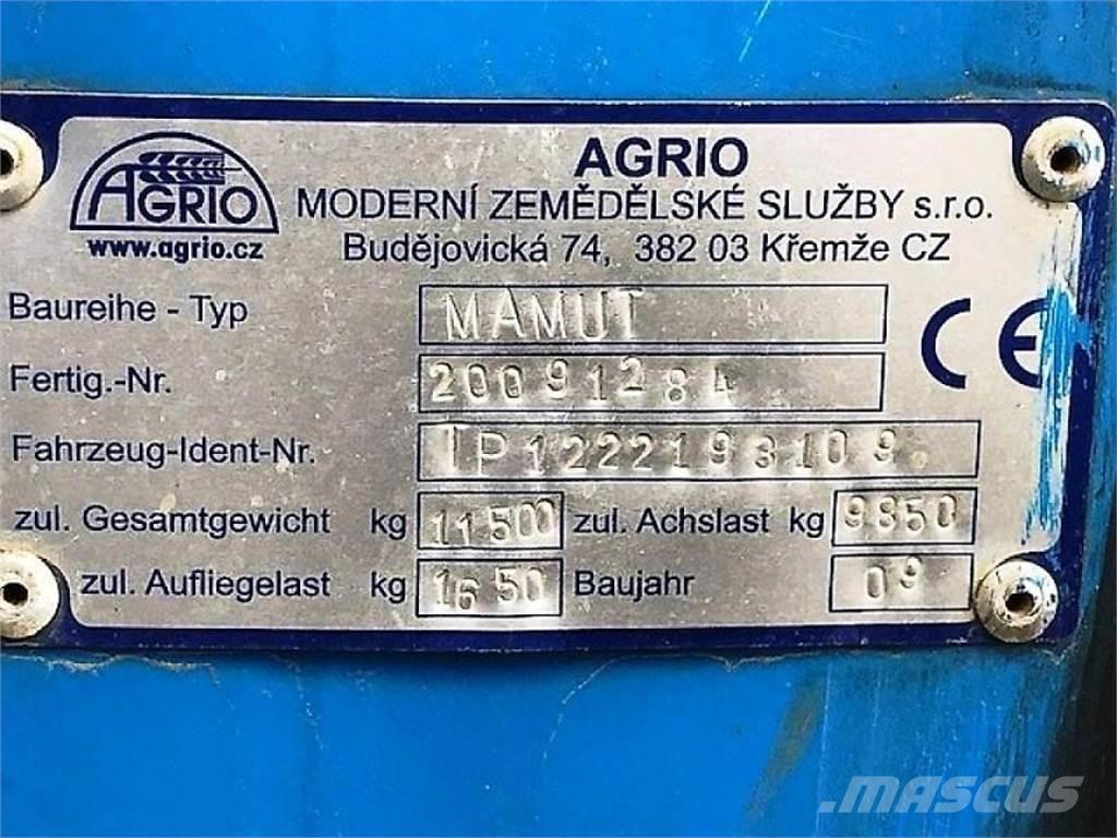 Agrio MAMUT 6036 Vontatott trágyaszórók
