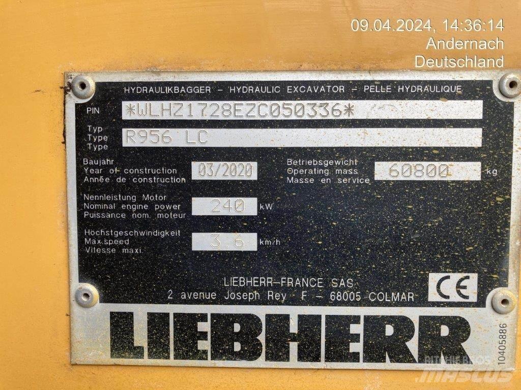 Liebherr R956 LC Lánctalpas kotrók