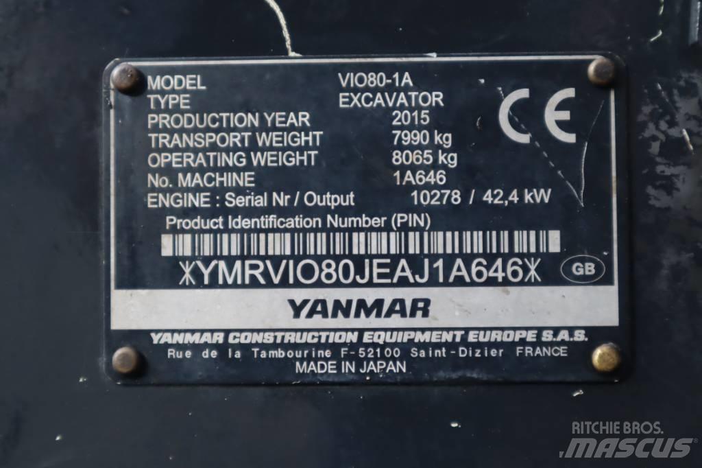 Yanmar VIO80-1A Közepes (midi) kotrók 7 t - 12 t