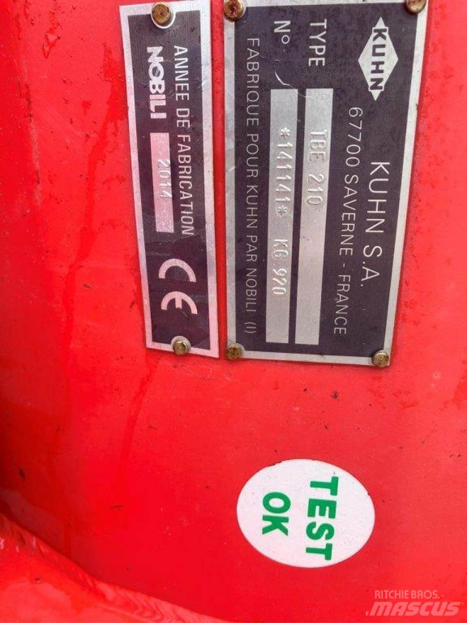 Kuhn TBE 210 Szárzúzók és fűkaszák