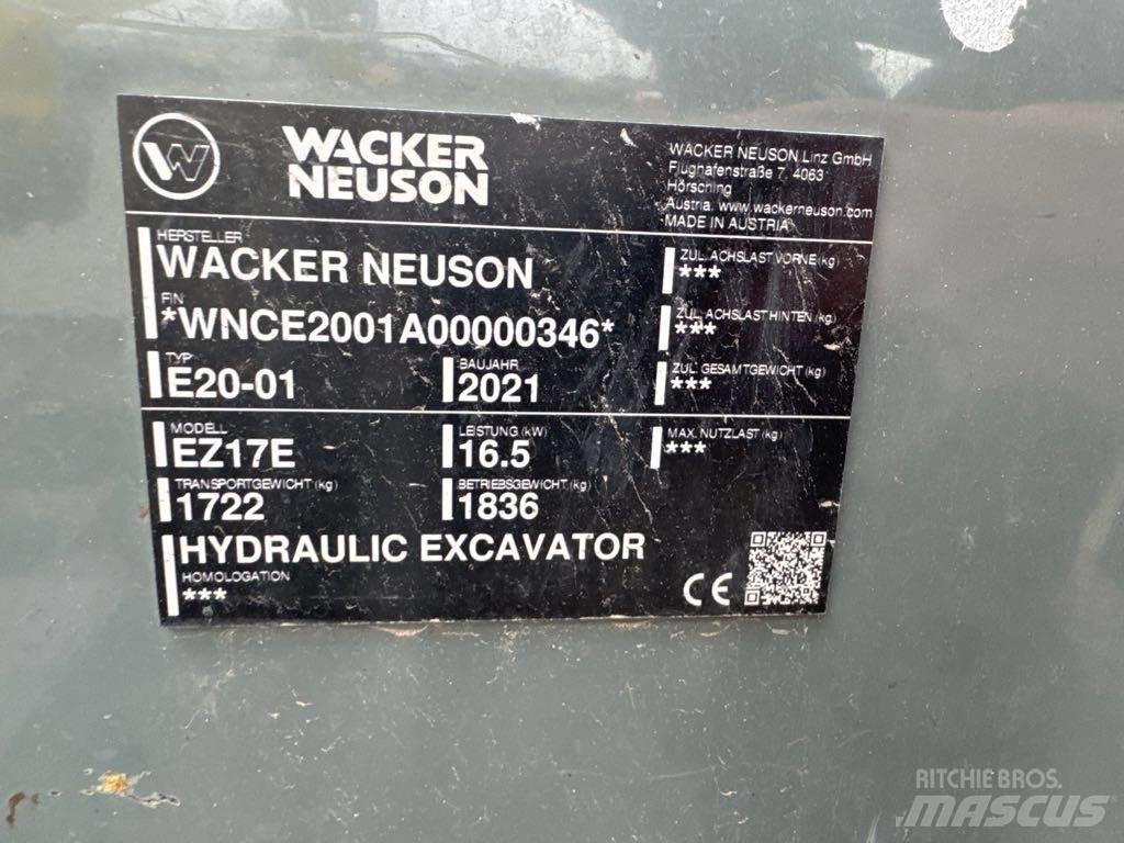 Wacker Neuson EZ17e Lánctalpas kotrók