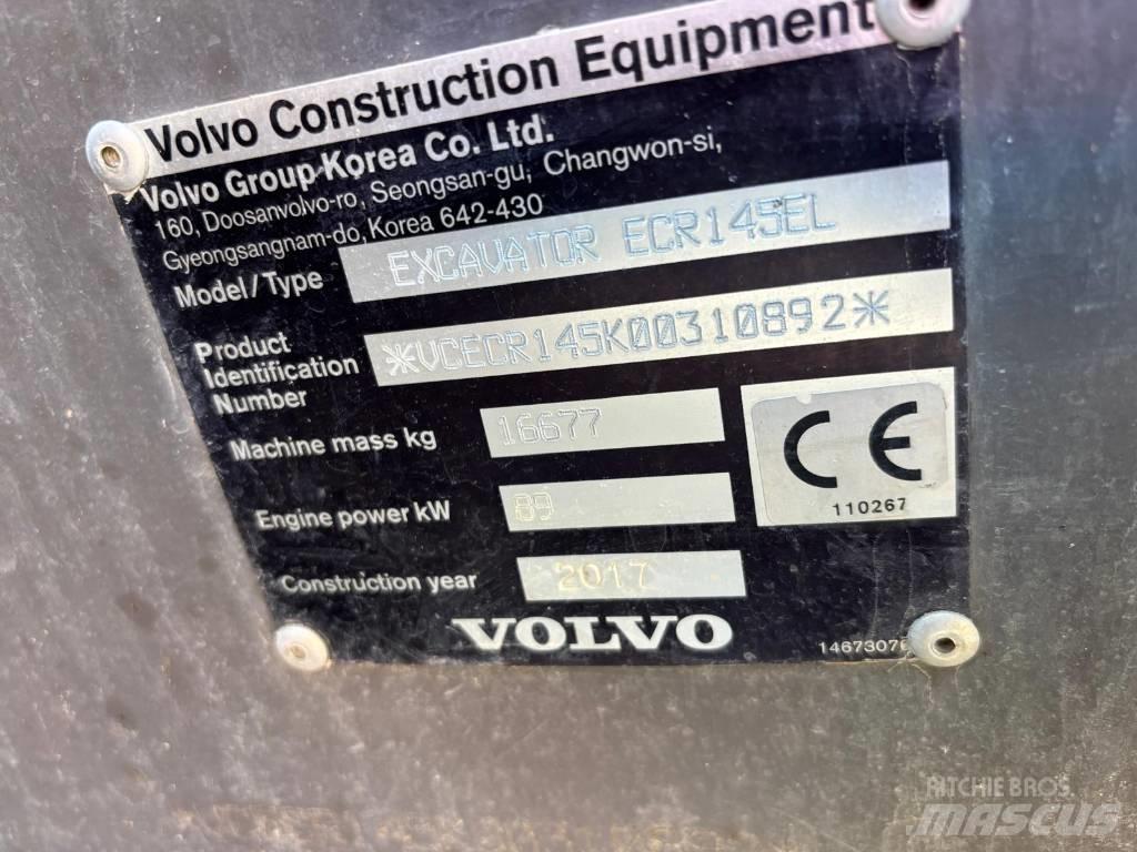 Volvo ECR145EL Lánctalpas kotrók