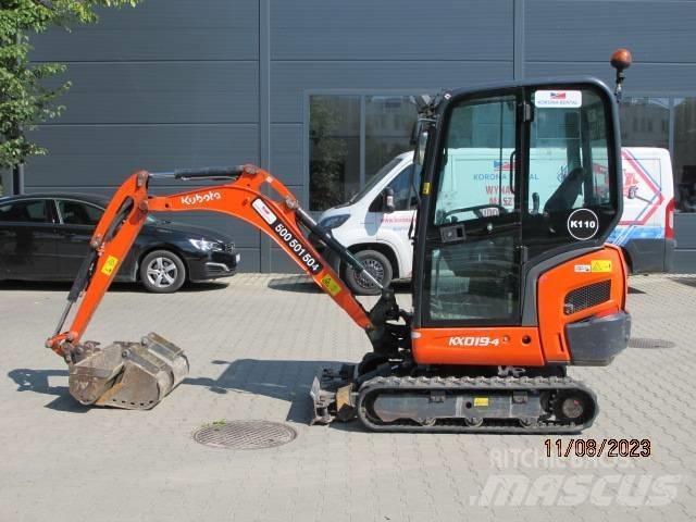 Kubota KX 019-4 Mini kotrók < 7t