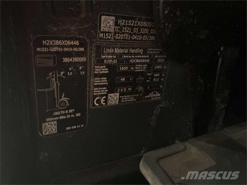 Linde E16P Elektromos targoncák