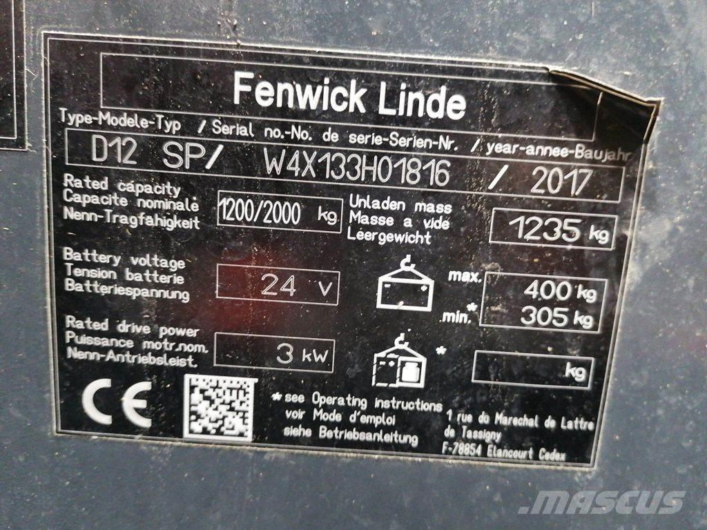 Linde D12 SP Gyalogkíséretű targonca