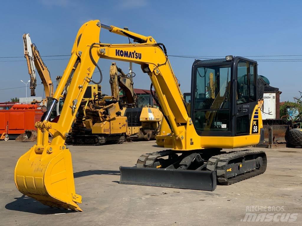 Komatsu PC58-8 Mini kotrók < 7t