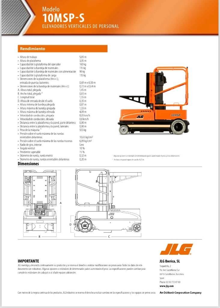 JLG 10 MSP Személyemelők