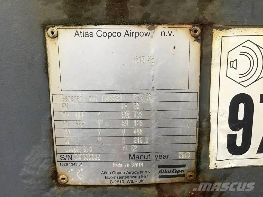 Atlas Copco QAS 150 Egyéb Áramfejlesztők