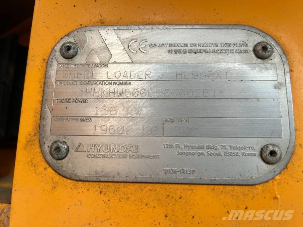 Hyundai HL 960 XT Gumikerekes homlokrakodók