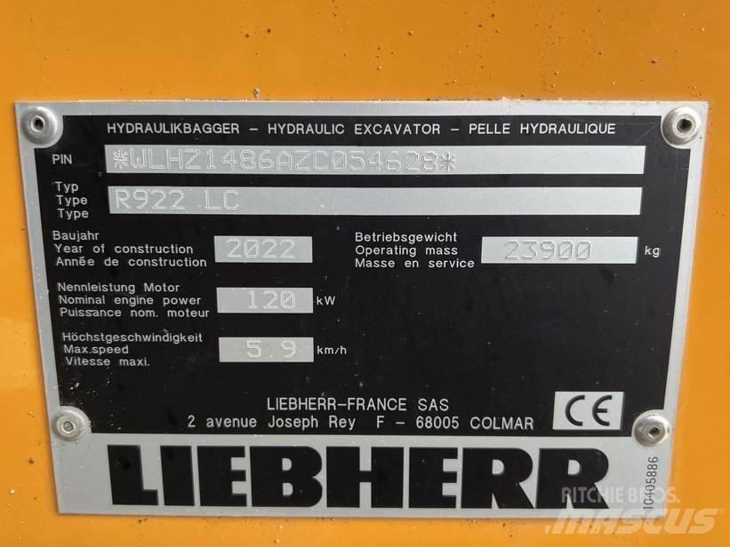 Liebherr R922 LC Lánctalpas kotrók