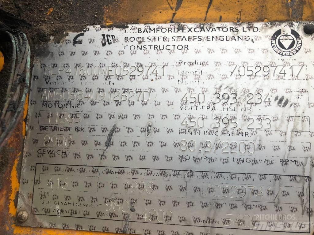 JCB 416 B FOR PARTS Gumikerekes homlokrakodók