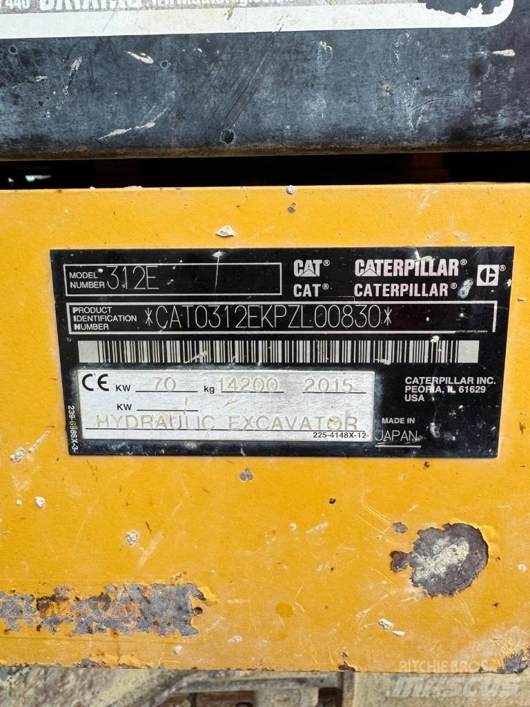 CAT 312 E Lánctalpas kotrók