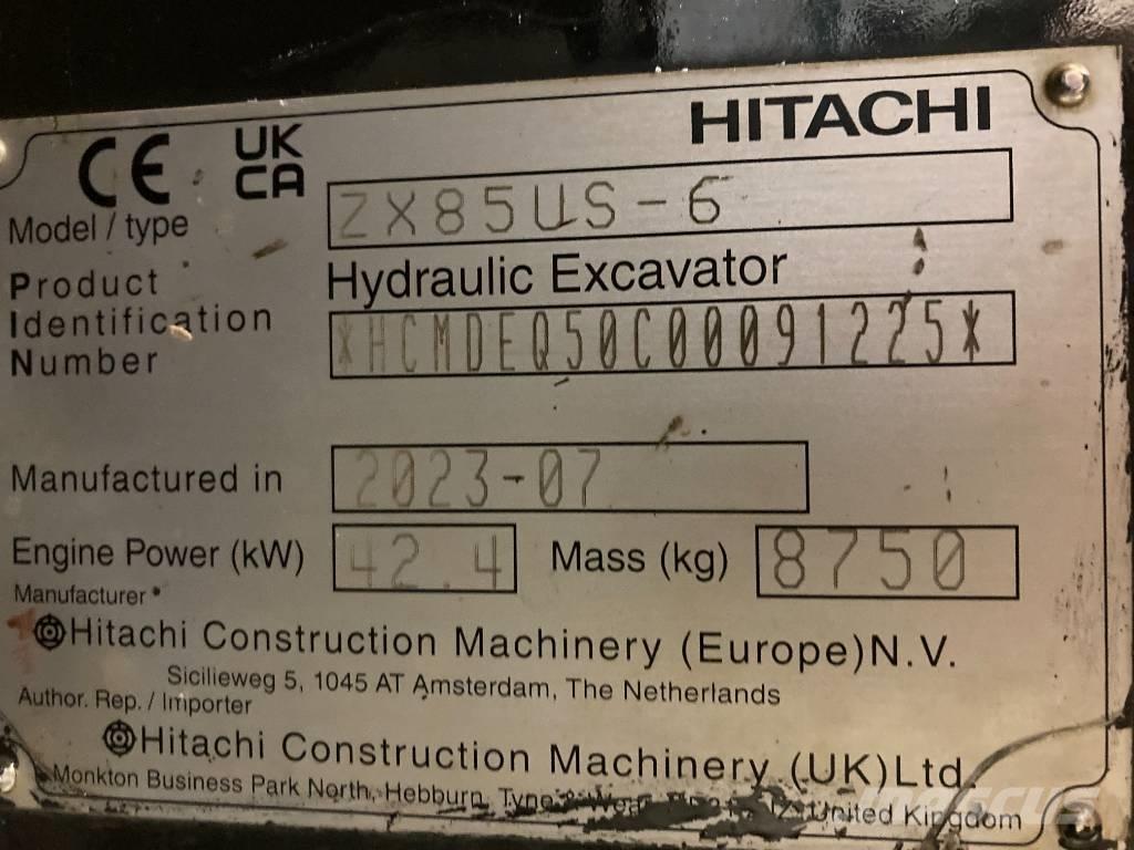 Hitachi ZX 85 US-6 Közepes (midi) kotrók 7 t - 12 t