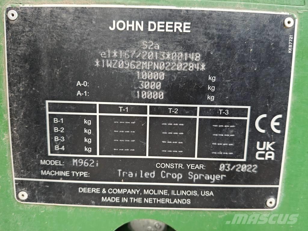 John Deere M 962 i Vontatott trágyaszórók
