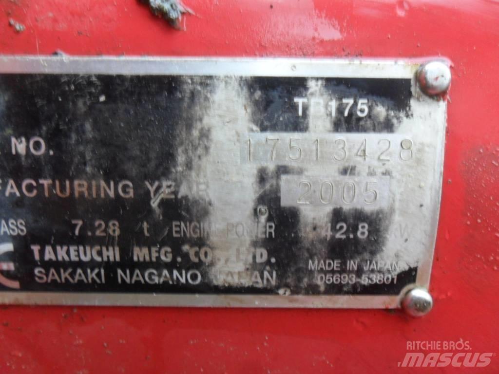 Takeuchi TB175 Közepes (midi) kotrók 7 t - 12 t