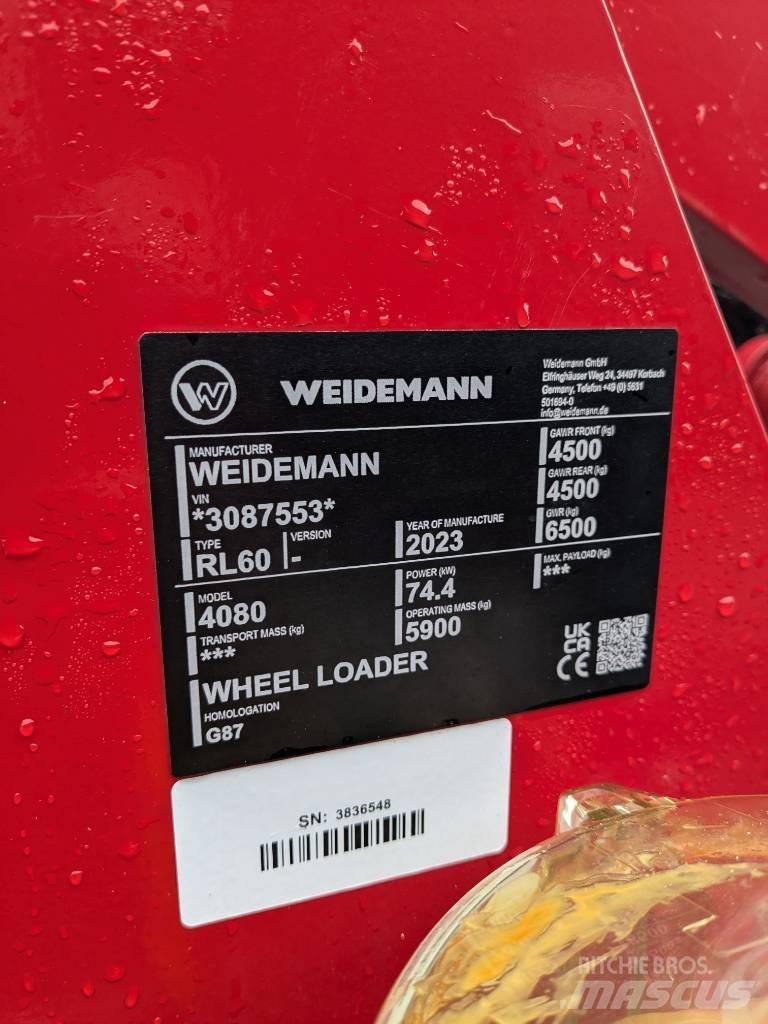 Weidemann 4080 Gumikerekes homlokrakodók