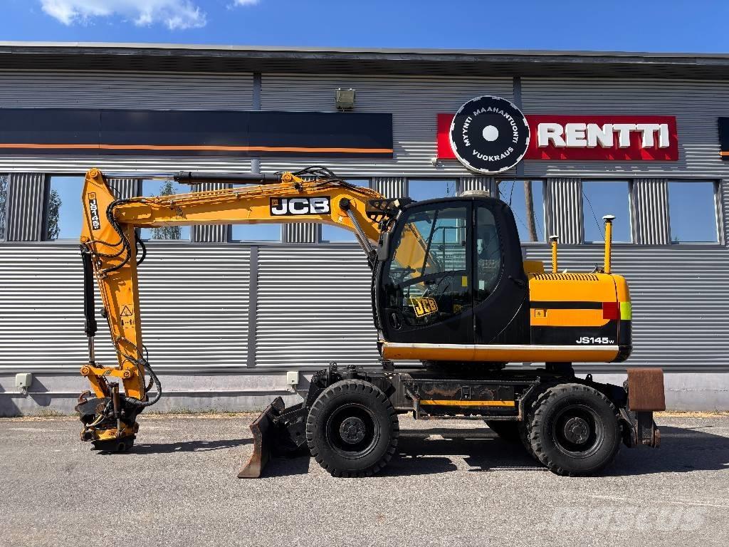 JCB JS 145 W Gumikerekes kotrók